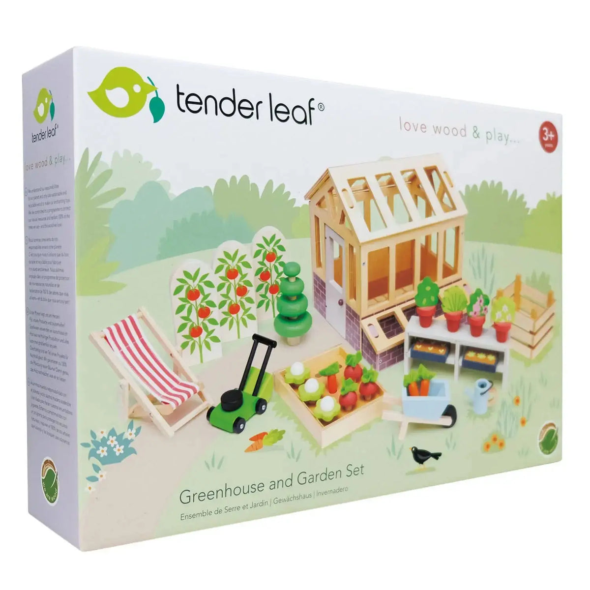 Gewächshaus für kleine Gärtner mit Zubehör in der Produktverpackung