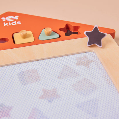 Nachhaltige Kinder FSC Holz Magnetische Zeichentafel, ab 3 Jahren