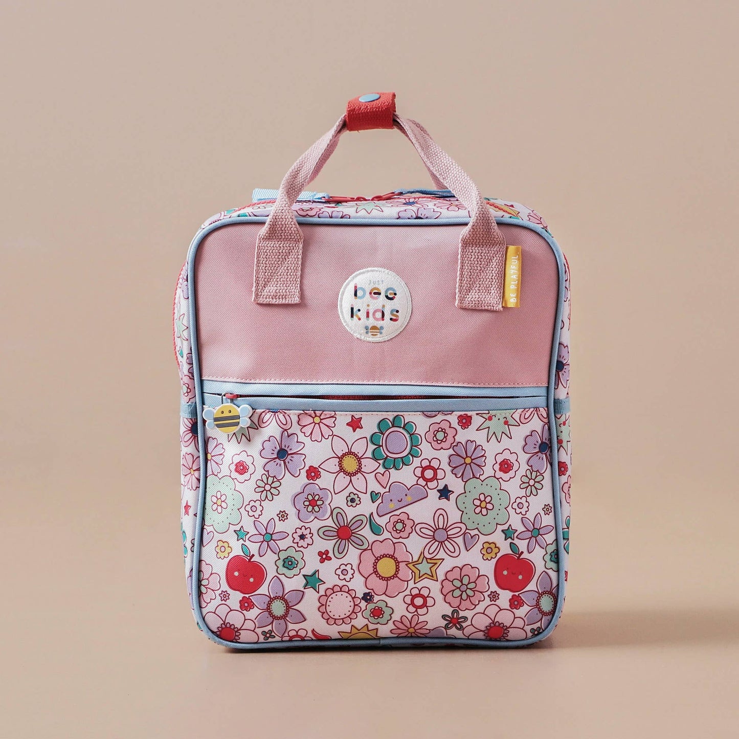 Nachhaltiger Kinder Rucksack mit Blumenmuster