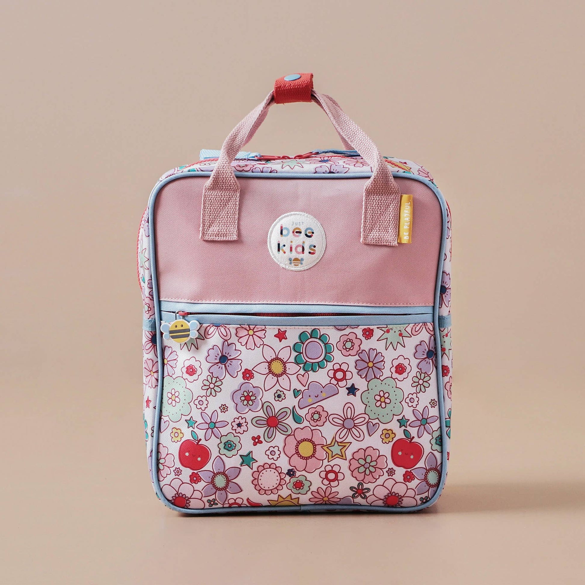 Nachhaltiger Kinder Rucksack mit Blumenmuster