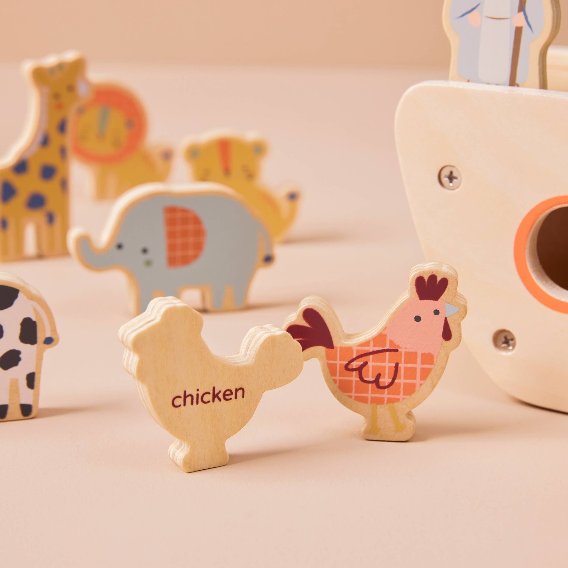 Nachhaltiges Kinder FSC Holz Arche Noah-Set, ab 12 Monaten