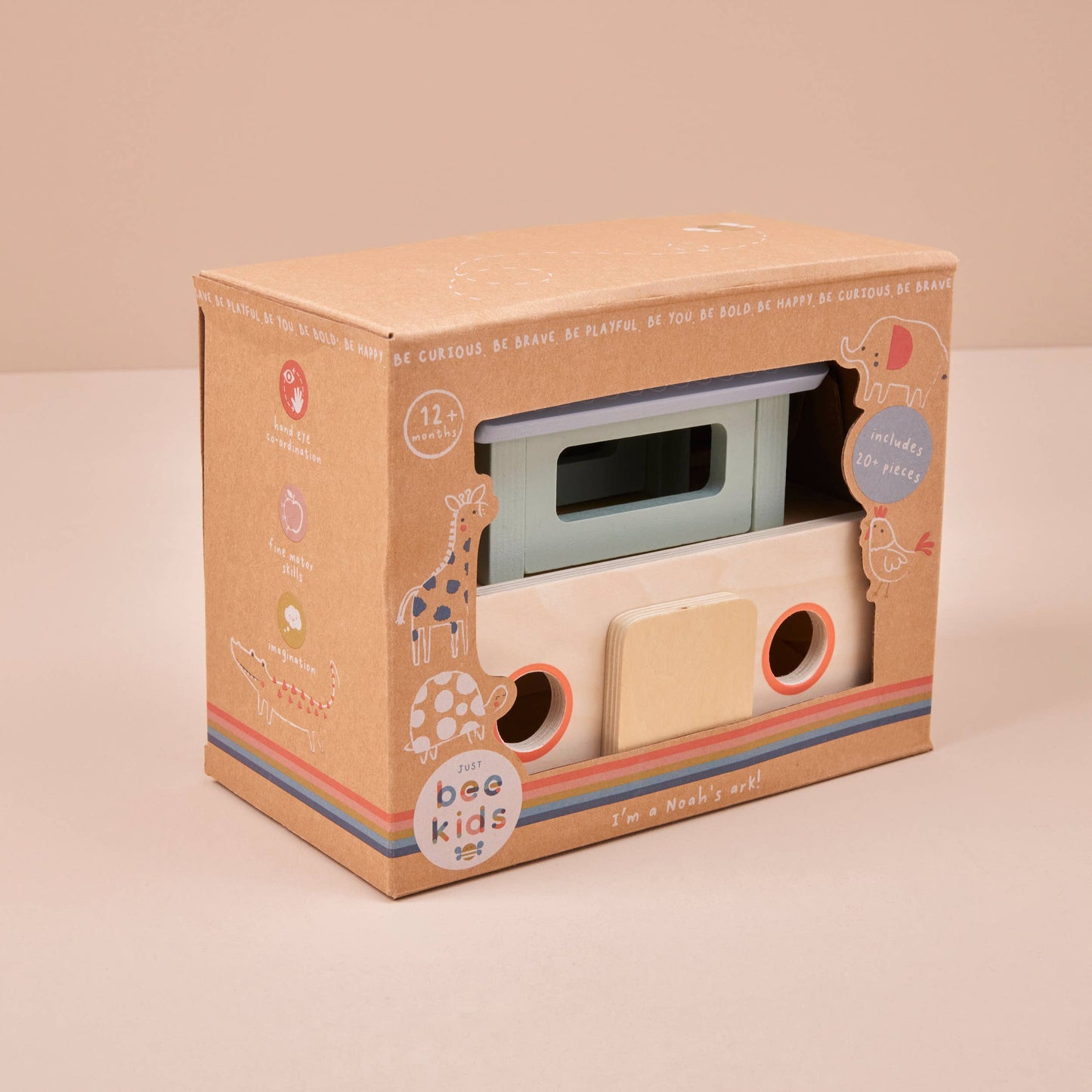 Nachhaltiges Kinder FSC Holz Arche Noah-Set, ab 12 Monaten