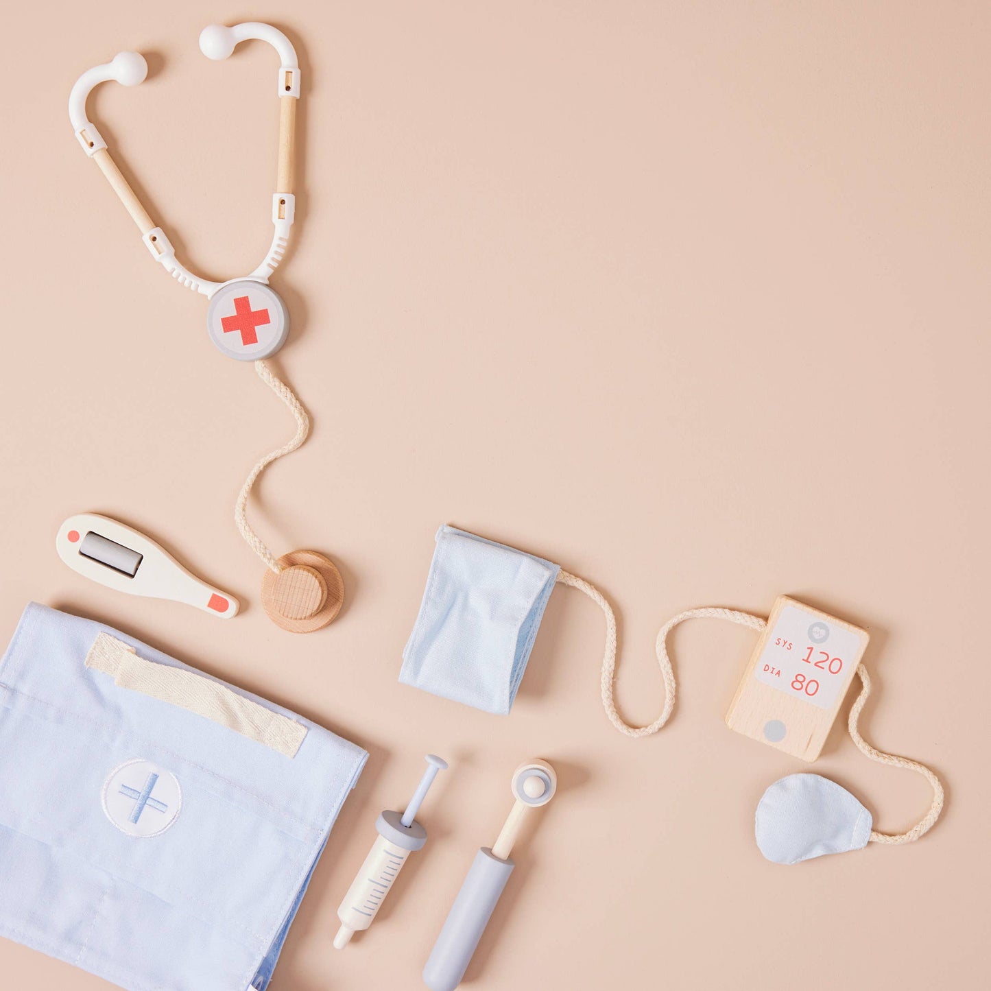 Nachhaltiges Kinder FSC Holz Doktor Rollenspielset , ab 2 Jahren