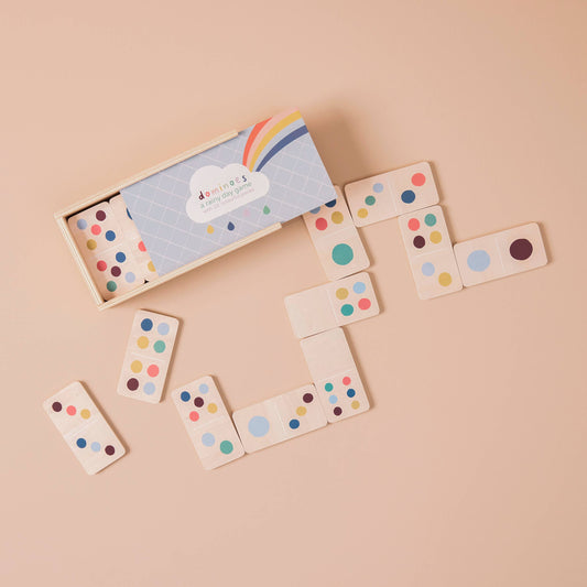 Nachhaltiges Kinder FSC Holz Dominospiel, ab 18 Monaten