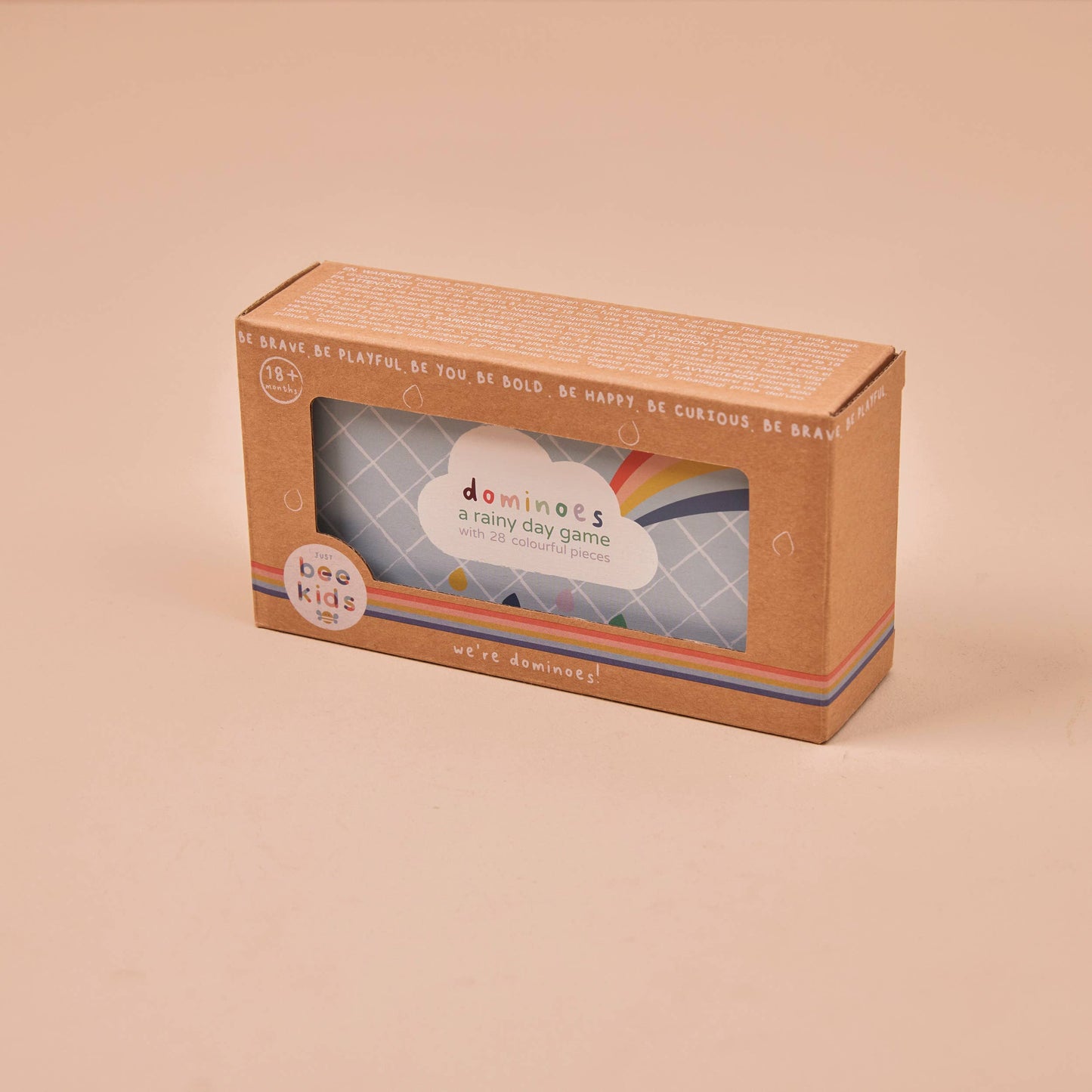 Nachhaltiges Kinder FSC Holz Dominospiel, ab 18 Monaten